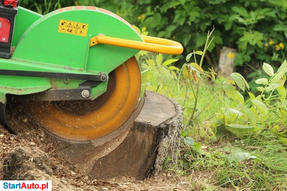 Wynajem Karczownik do pni, frezarka z napędem, Dolny Śląsk