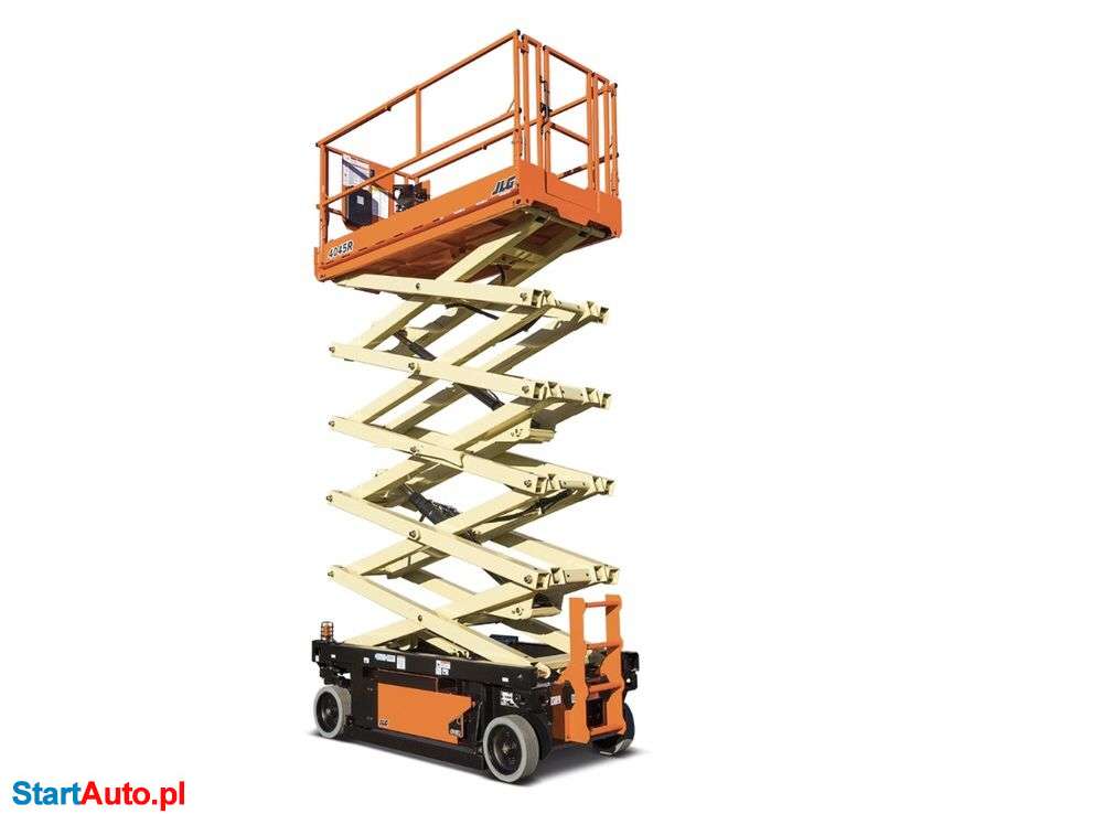 Podnośnik nożycowy zwyżka podest wynajem maszyn budowlanych JLG Genie