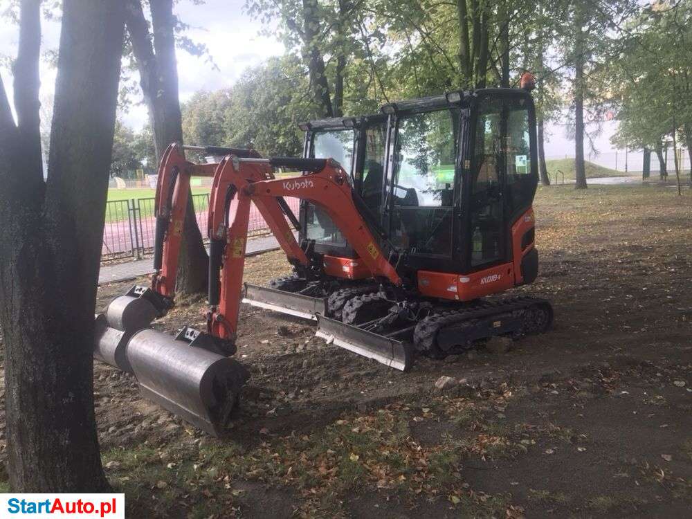 Wynajem ! Krótko i długoterminowy Nowych minikoparek kubota 1,9t i 2,7