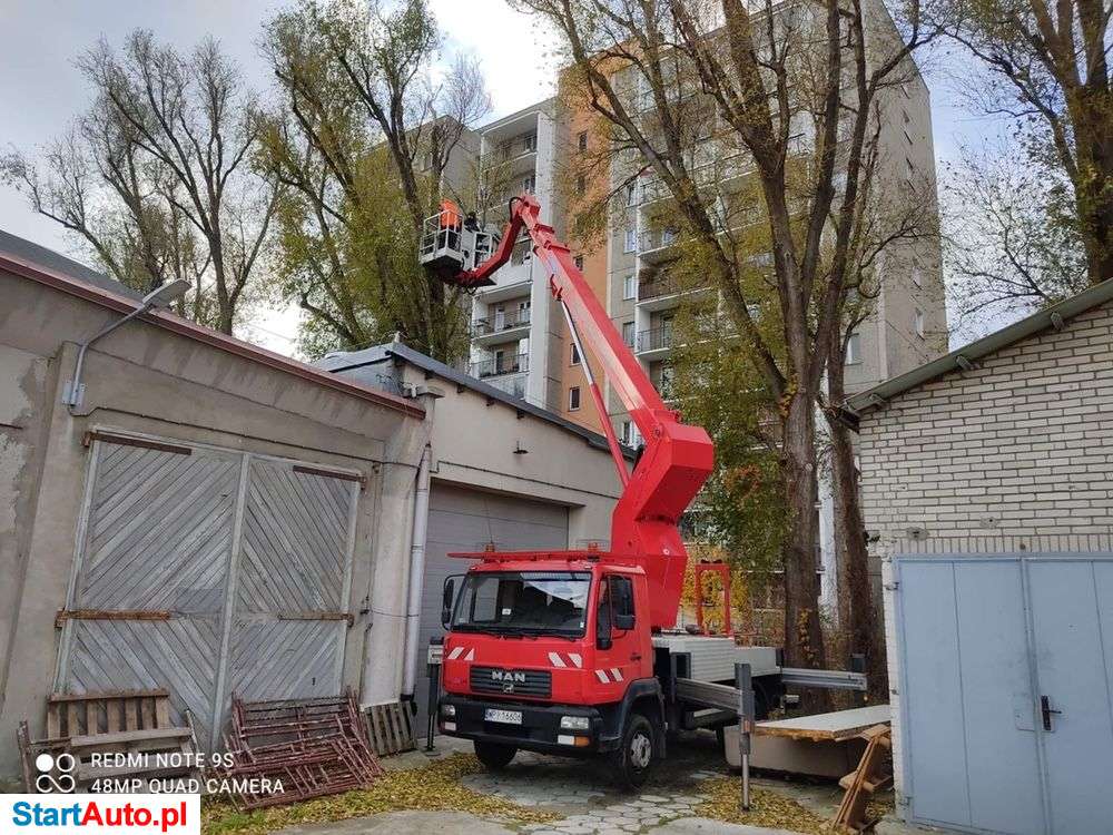 Podnośnik koszowy zwyżka wynajem kosz ruthmann 20-27m 22m