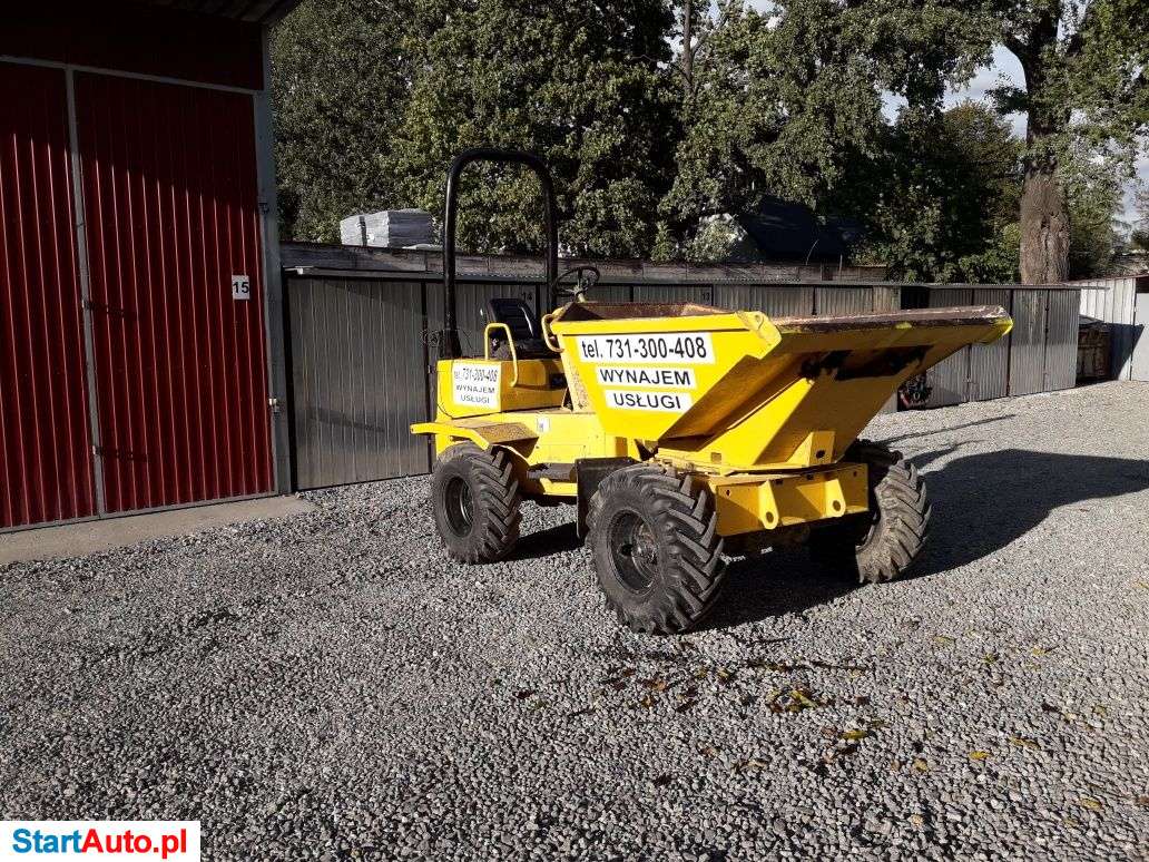 Wozidło budowlane 3 tony, obrotowe, Wynajem Usługi, Zagęszczarka