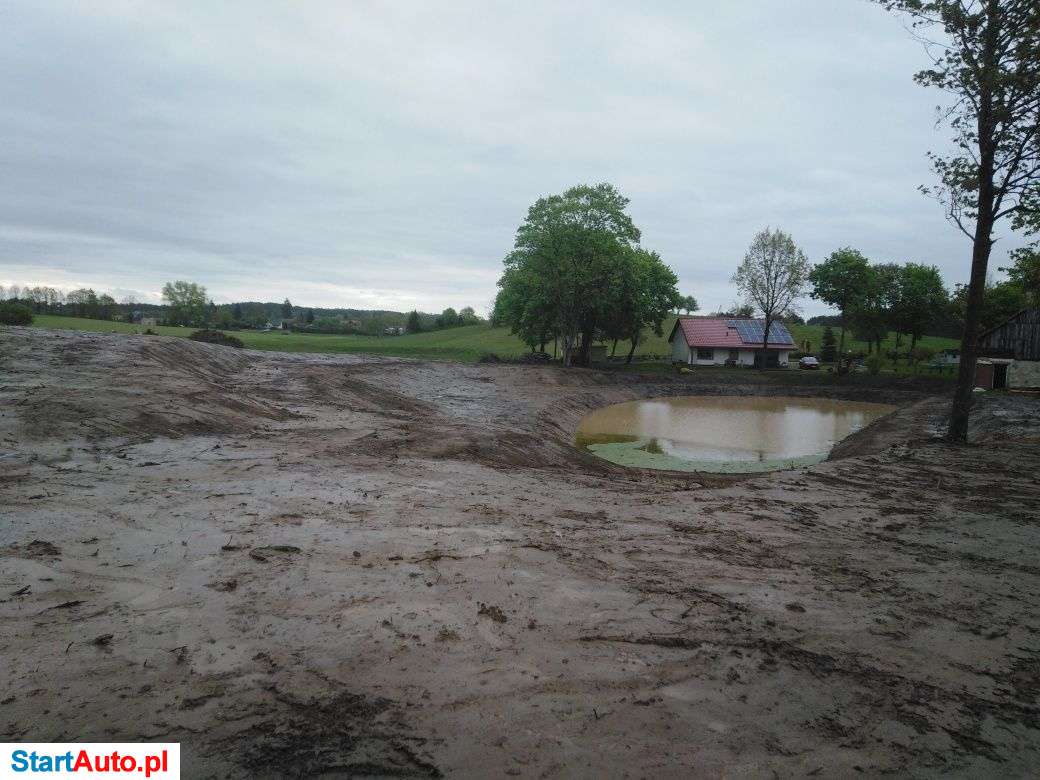 Usługi ziemne, wynajem koparki, stawy, rowy itp