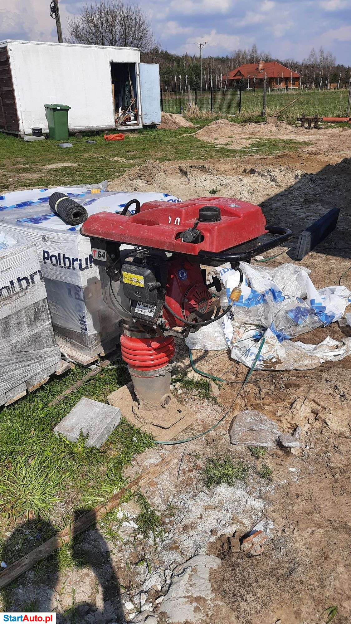 Zagęszczarka pod fundamenty skoczek bardzo mocna wynajem