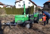 Wynajem rębaka, rębak greenmech, mielenie, zrębkowanie gałęzi, drewna