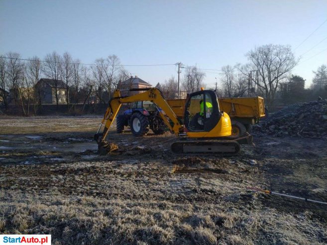 Wynajem koparka gąsienicowa 8 ton JCB 8080