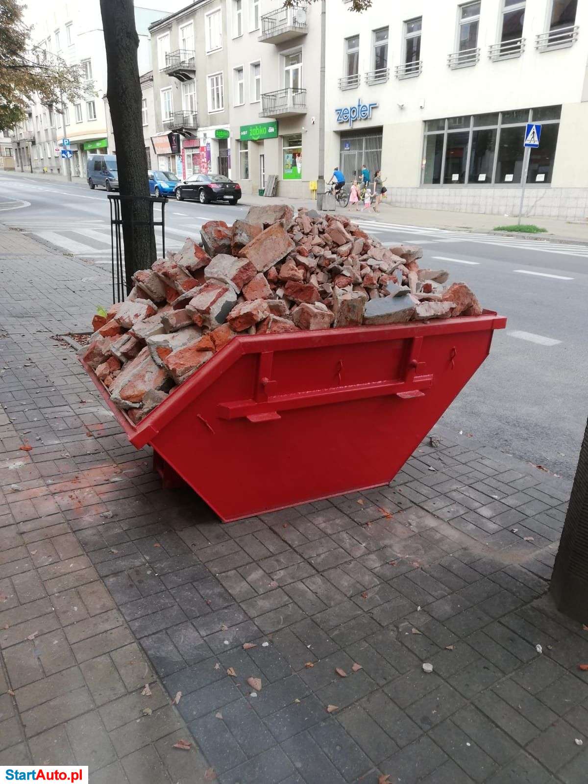Wynajem kontener skip na gruz złom zsyp wywóz gruzu złomu Radom
