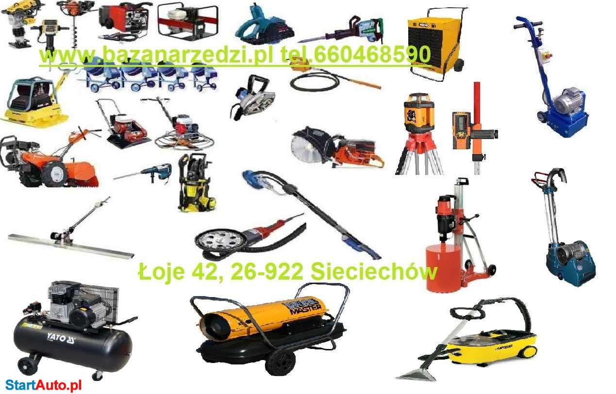 Wypożyczalnia, wynajem narzędzi i maszyn – Kozienice, Dęblin, Puławy