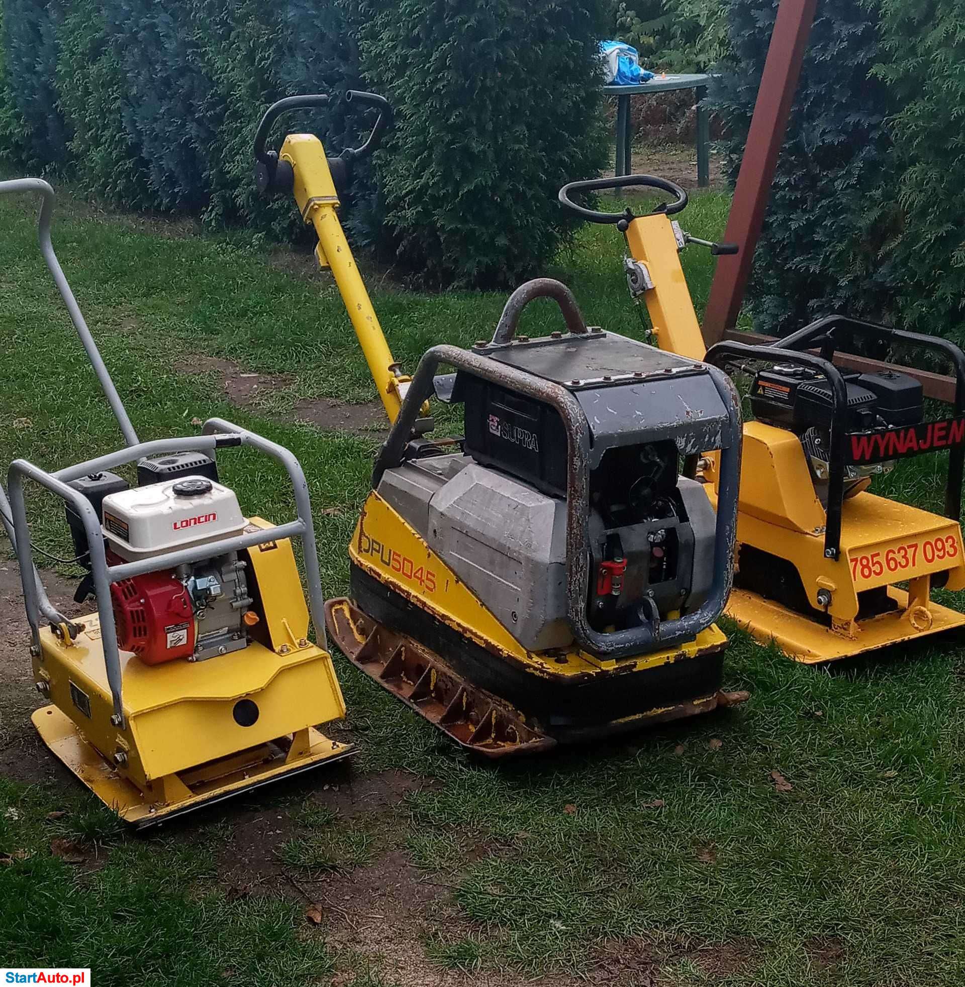 Zacieraczka, wibrołata, zagęszczarka,glebogryzarka,młot WYPOŻYCZALNIA