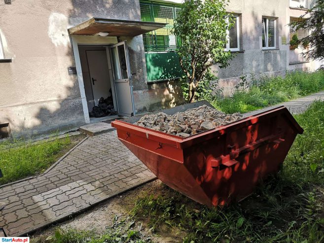 Wynajem kontener skip na gruz złom zsyp wywóz gruzu złomu Radom