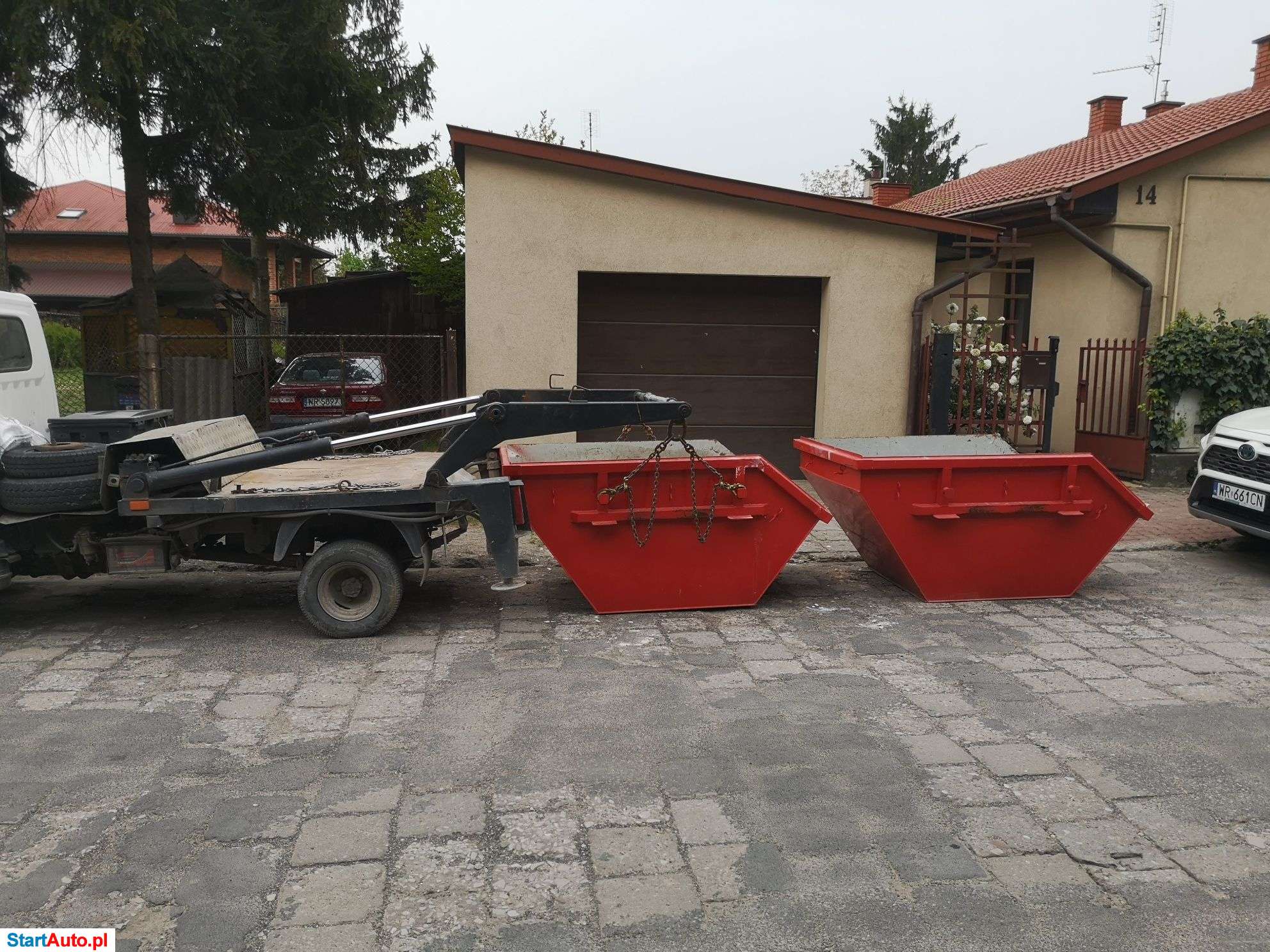 Wynajem kontener skip na gruz złom zsyp wywóz gruzu złomu Radom