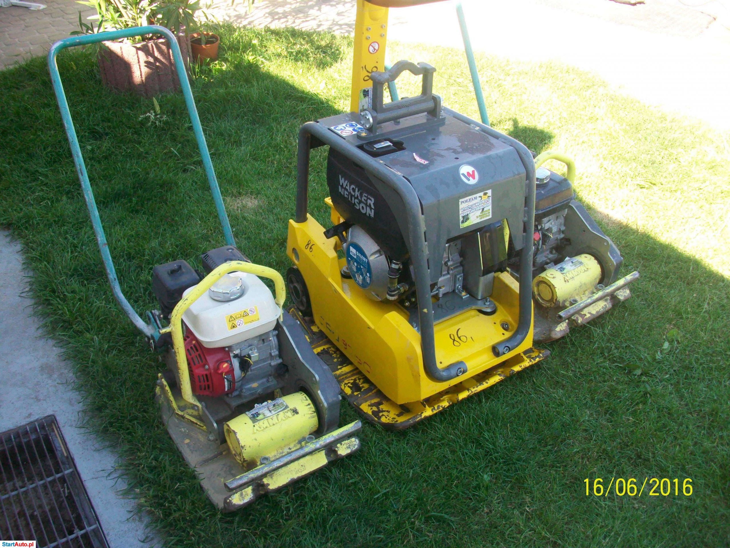 wynajem sprzętu drogowego budowlanego ogrodowego zagęszczarki młoty
