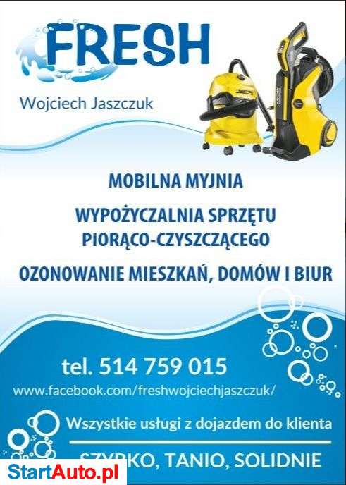FRESH Wojciech Jaszczuk – mobilna myjnia / wypożyczalnia sprzętu