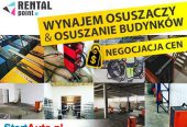 WYNAJEM Wypożyczalnia OSUSZACZY, Osuszanie BUDYNKÓW, ścian, po zalaniu