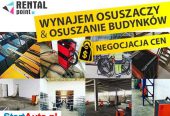 WYNAJEM Wypożyczalnia OSUSZACZY, Osuszanie BUDYNKÓW, ścian, po zalaniu