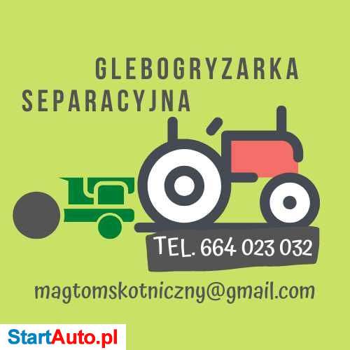 Wynajem glebogryzarki separacyjnej z traktorkiem