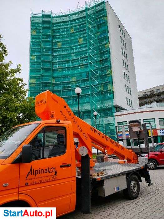 Wynajem zwyżki, podnośnika koszowego WUMAG 21m NAJTANIEJ Śląsk