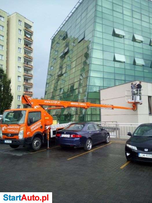 Usługi wynajmu podnośnik koszowy (zwyżka – 19m)