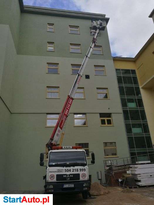 Podnośnik koszowy, usługi, wynajem, zwyżka Poznań i okolice
