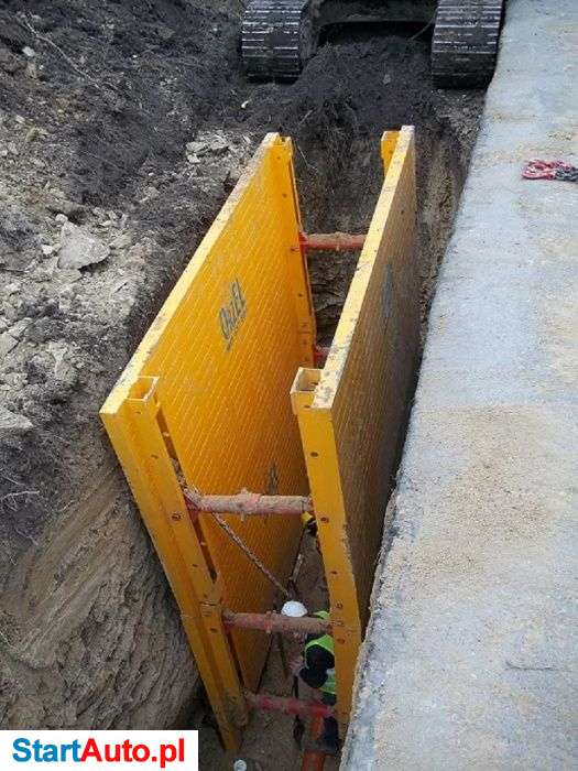 Szalunki obudowy zabezpieczenia do wykopów wynajem