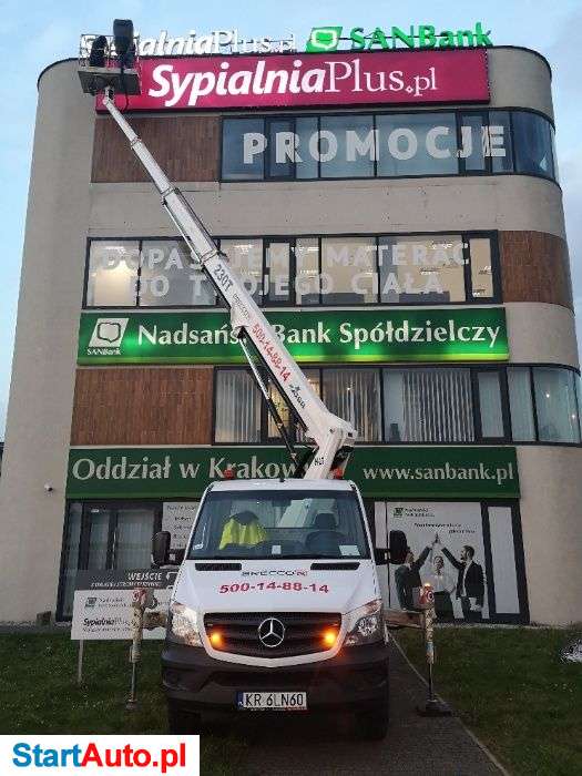 Podnośnik koszowy, zwyżka wynajem 23m