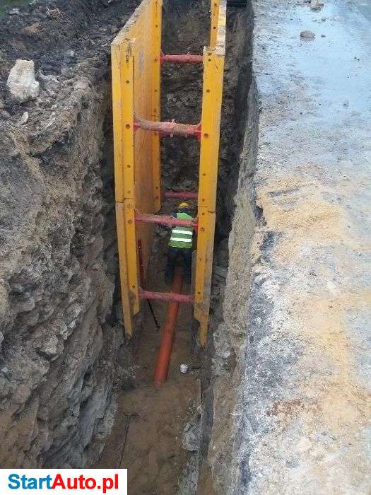 Szalunki obudowy zabezpieczenia do wykopów wynajem
