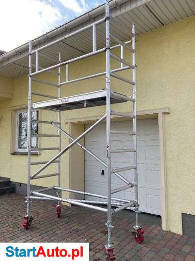 Wynajem rusztowanie aluminiowe jezdne 4m robocze
