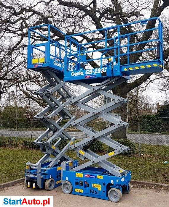 Wynajmę podnośnik nożycowy 8, 10, 12, 14 metrów zwyżka, podest 24h