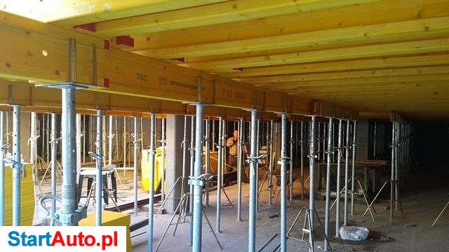 Wynajem szalunki stropowe, stemple, płyty szalunkowe, trójnogi