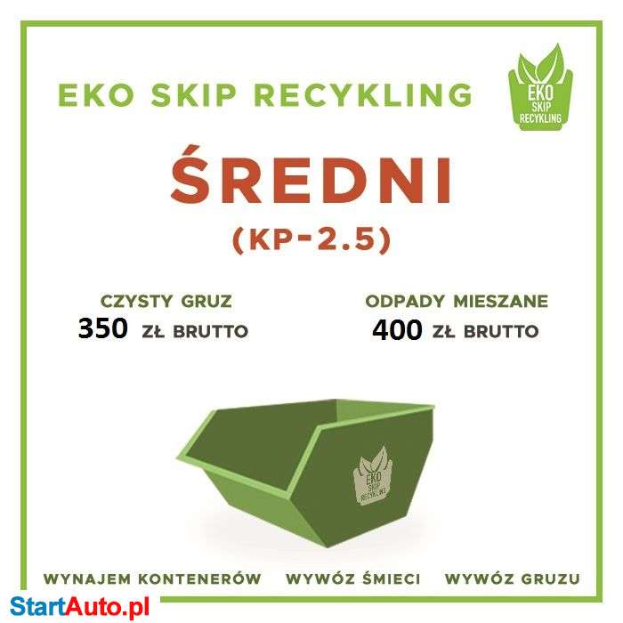 Wywóz gruzu, wywóz śmieci, wynajem kontenerów duże i małe kontenery
