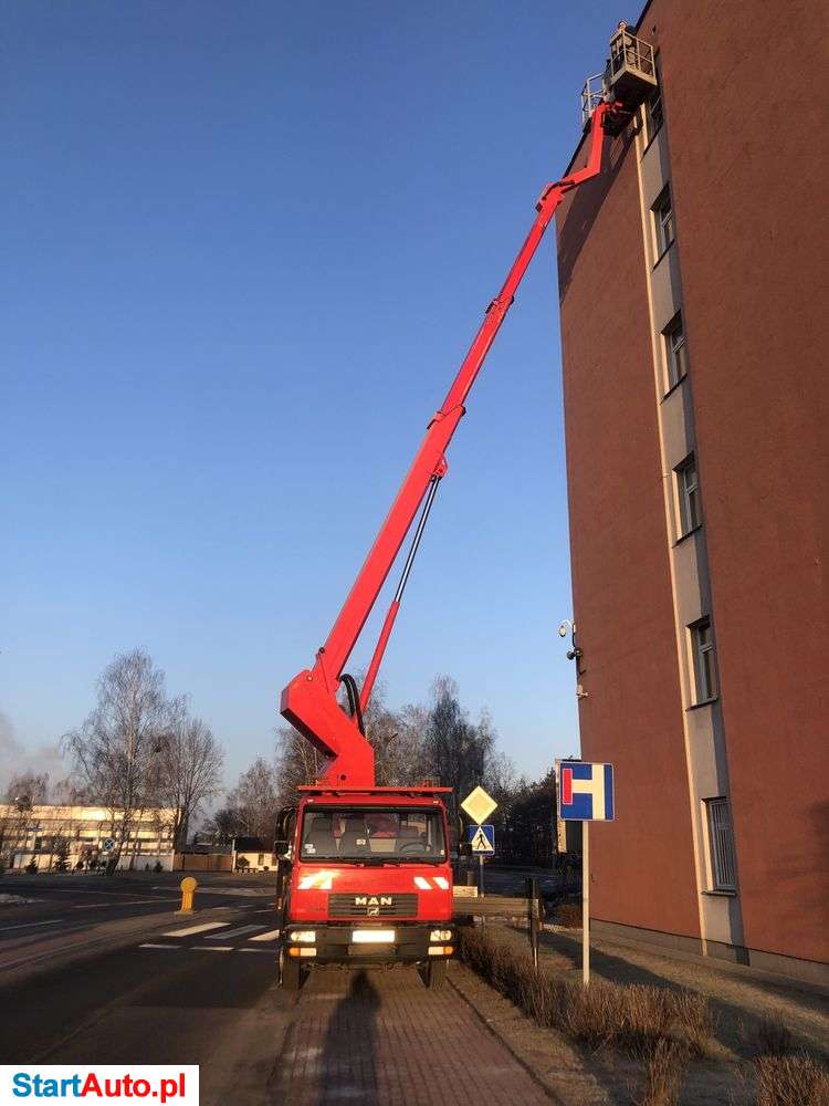 Podnośnik koszowy zwyżka wynajem kosz ruthmann 20-27m 22m