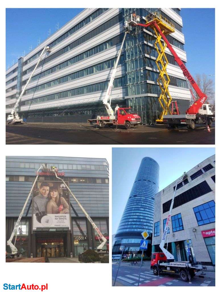 Podnośnik koszowy 20/25/26/30m. Podnośniki Wynajem – Wrocław