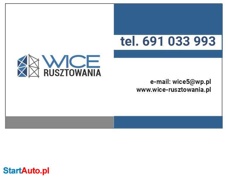 Rusztowania montaż – wynajem