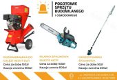 Rozdrabniarka rębak do gałęzi /Pilarka spalinowa /Okrzesywarka WYNAJEM