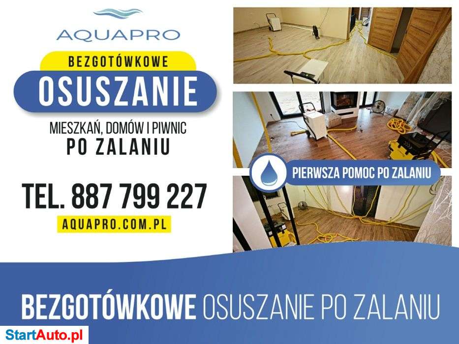 WYNAJEM Osuszacz powietrza Osuszanie po zalaniu pochłaniacz wilgoci