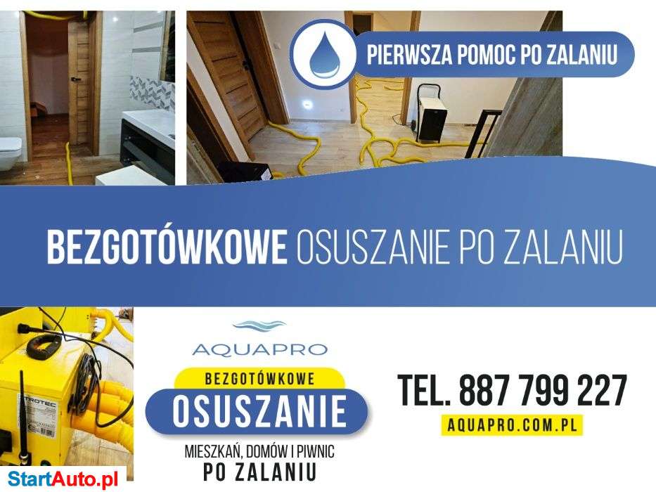 WYNAJEM Osuszacz powietrza Osuszanie po zalaniu pochłaniacz wilgoci