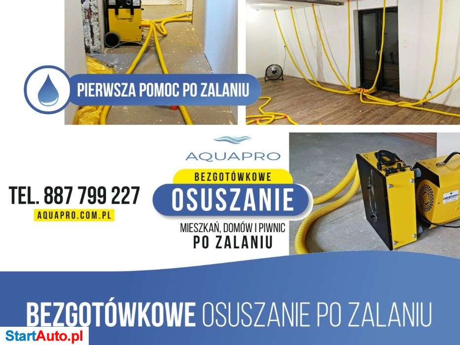 WYNAJEM Osuszacz powietrza Osuszanie po zalaniu pochłaniacz wilgoci