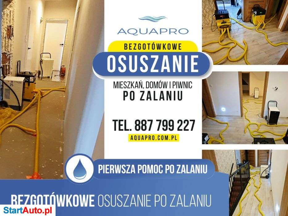 WYNAJEM Osuszacz powietrza Osuszanie po zalaniu pochłaniacz wilgoci