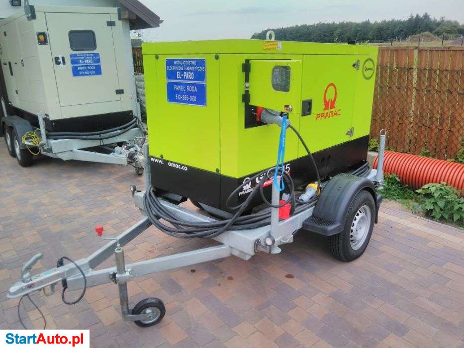 agregat prądotwórczy 45,80,140 kVA wynajem (wynajem sprzętu bud. )