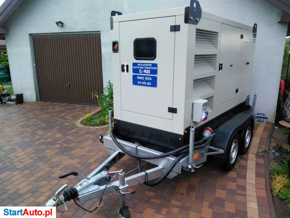 agregat prądotwórczy 45,80,140 kVA wynajem (wynajem sprzętu bud. )