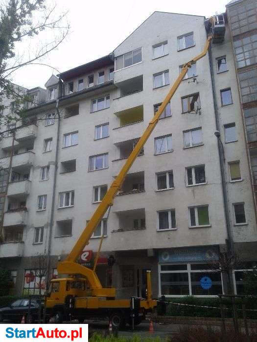 Usługi Wynajem podnośnik koszowy zwyzka 20,22,25,30,35m Wrocław