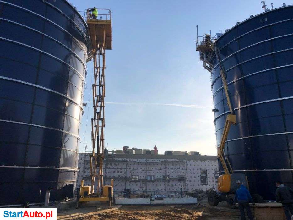 Wynajem Podest wolnobieżny nożycowy podnośnik koszowy zwyżka