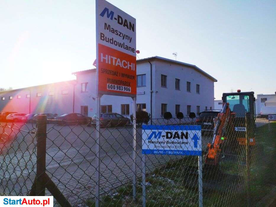 Minikoparki Hitachi Bydgoszcz, prace ziemne, kucie betonu, wynajem