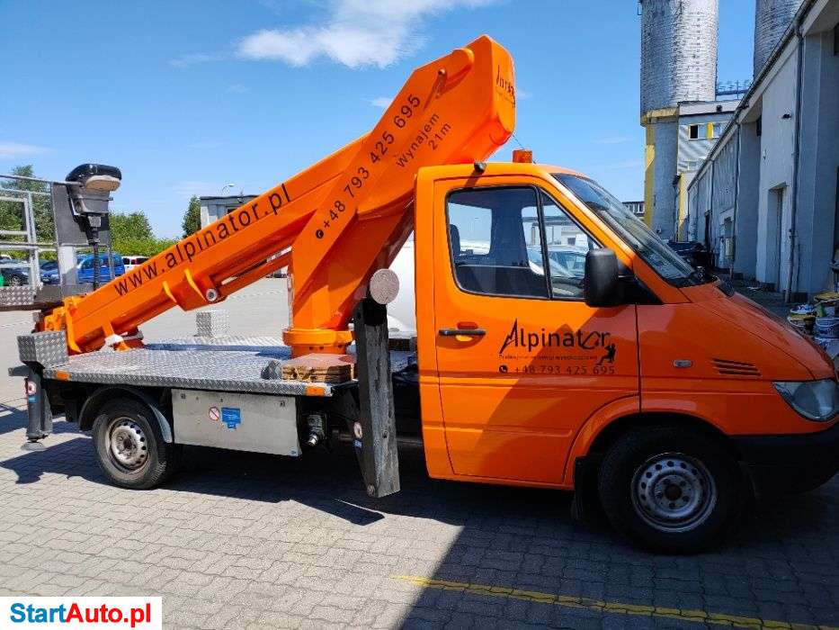 Wynajem zwyżki, podnośnika koszowego WUMAG 21m NAJTANIEJ Śląsk