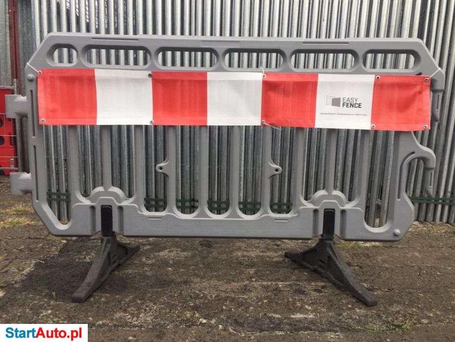 Wynajem barierki lekkiej PVC – budowa /eventy