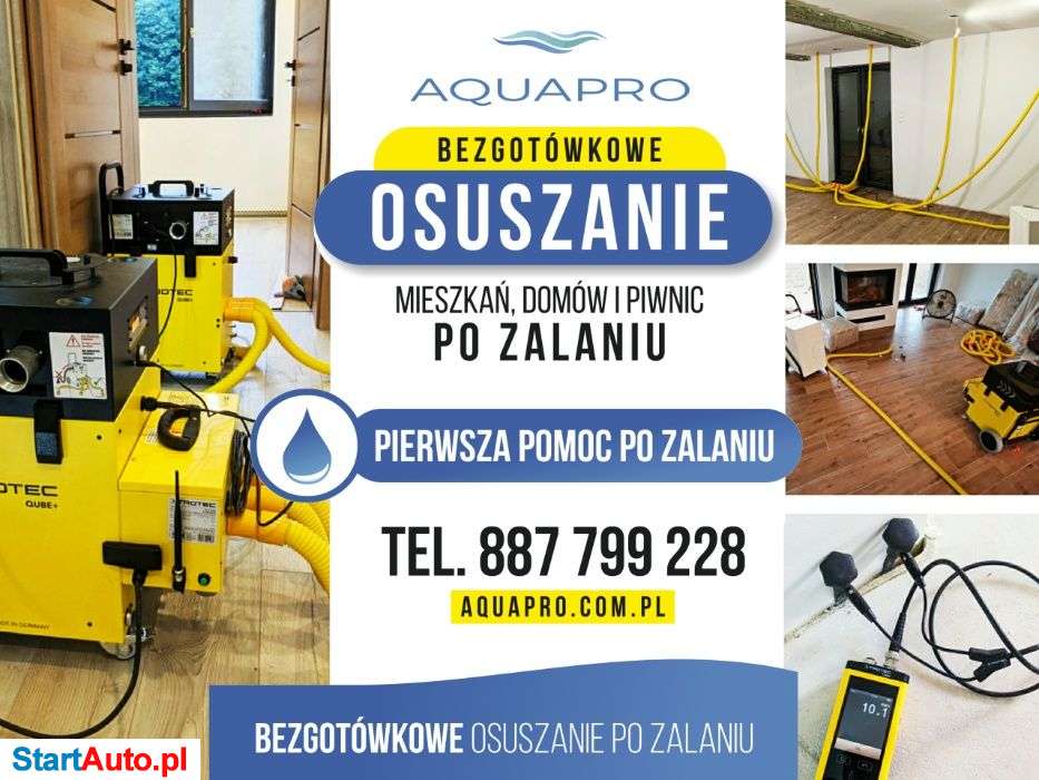 WYNAJEM Osuszacz powietrza Osuszanie po zalaniu pochłaniacz wilgoci