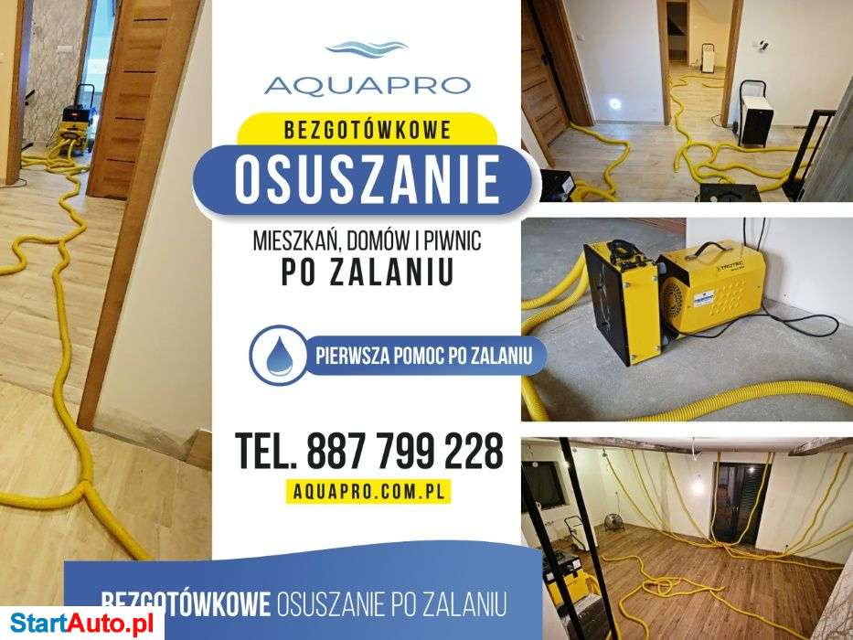 WYNAJEM Osuszacz powietrza Osuszanie po zalaniu pochłaniacz wilgoci