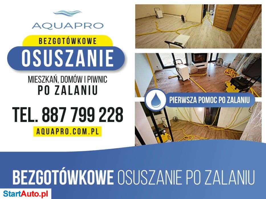 WYNAJEM Osuszacz powietrza Osuszanie po zalaniu pochłaniacz wilgoci