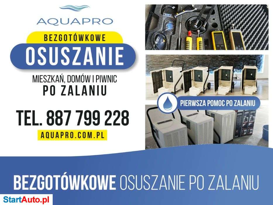 WYNAJEM Osuszacz powietrza Osuszanie po zalaniu pochłaniacz wilgoci