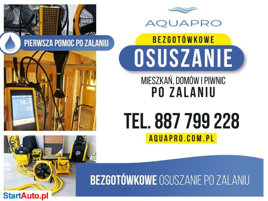 WYNAJEM Osuszacz powietrza Osuszanie po zalaniu pochłaniacz wilgoci