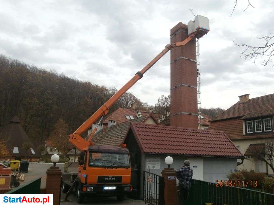 Podnośniki koszowe wynajem 22-26m